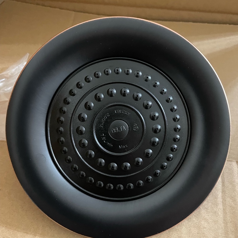 Delta Matte Black Circular Shower Head